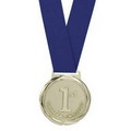 Olympic Style 1st Place Gold Medal - 3-1/4" Dia